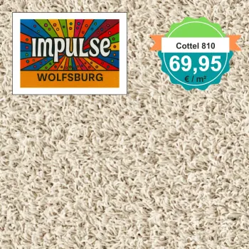 Draufsicht JAB Cottel 810 Hellbeige – Teppichboden, Farbe Hellbeige, Preis 69,95 €/m²